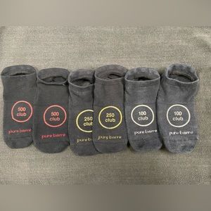 Used Pure Barre Milestone Grippy Socks